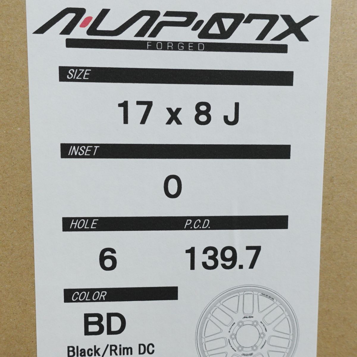 在庫あり！RAYS A LAP 07X 17インチ BD 新品4本セット 即決価格◎送料無料 8J±0 6H/139.7 レイズFORGED A-LAP 07X 300系ランクル プラド_画像10