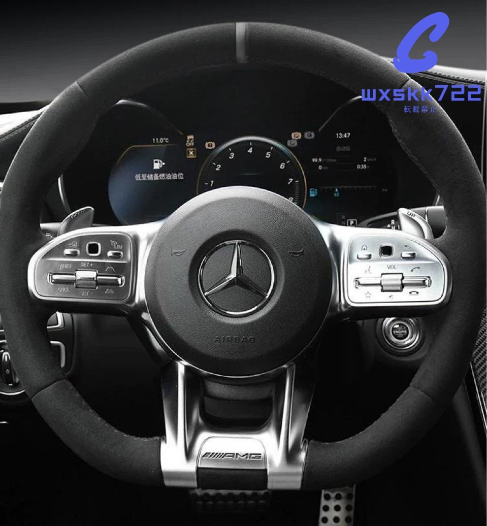 ベンツ　ステアリング　トリムカバー　AMG//w177 w247 a b c e cls w205 w213 w257 cla c118_画像1