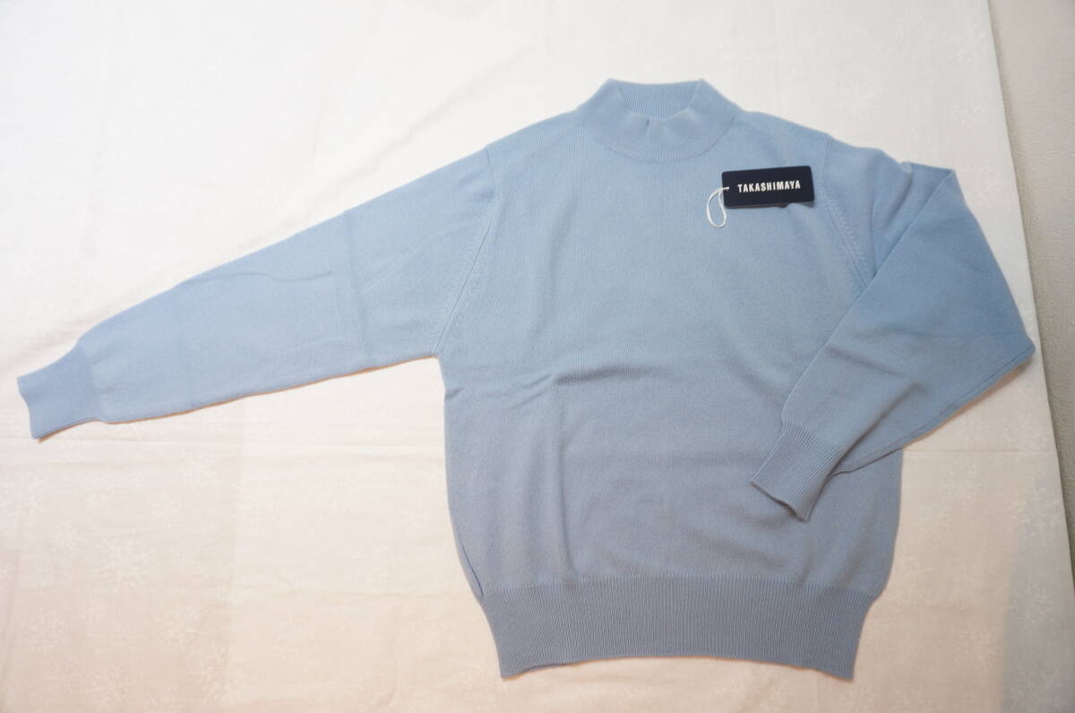 【1409.O】未使用！ 2點(diǎn) TAKASHIMAYA レディース カシミヤ 毛100％ ハイネック セーター Mサイズ 高島屋 