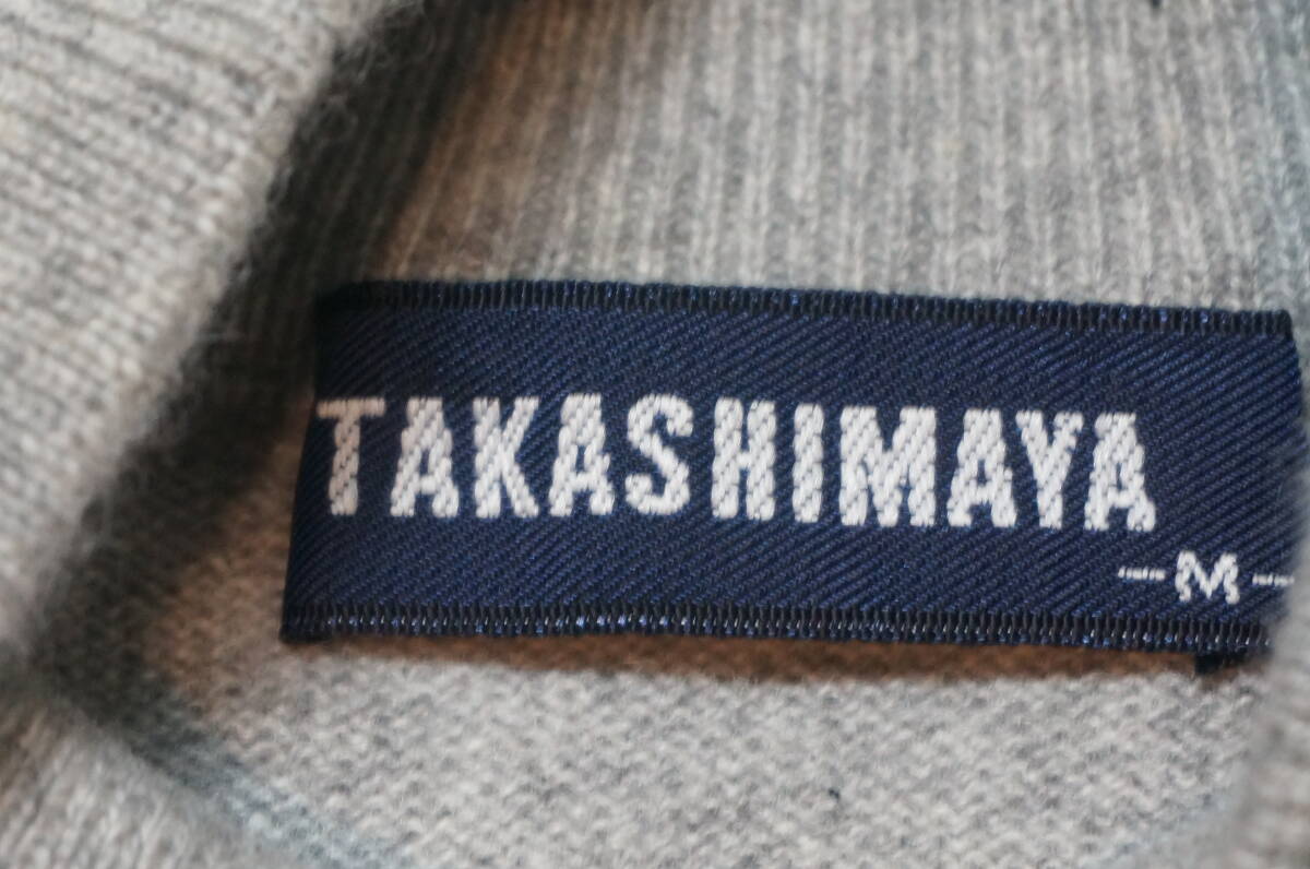 【1409.O】未使用！ 2點(diǎn) TAKASHIMAYA レディース カシミヤ 毛100％ ハイネック セーター Mサイズ 高島屋 