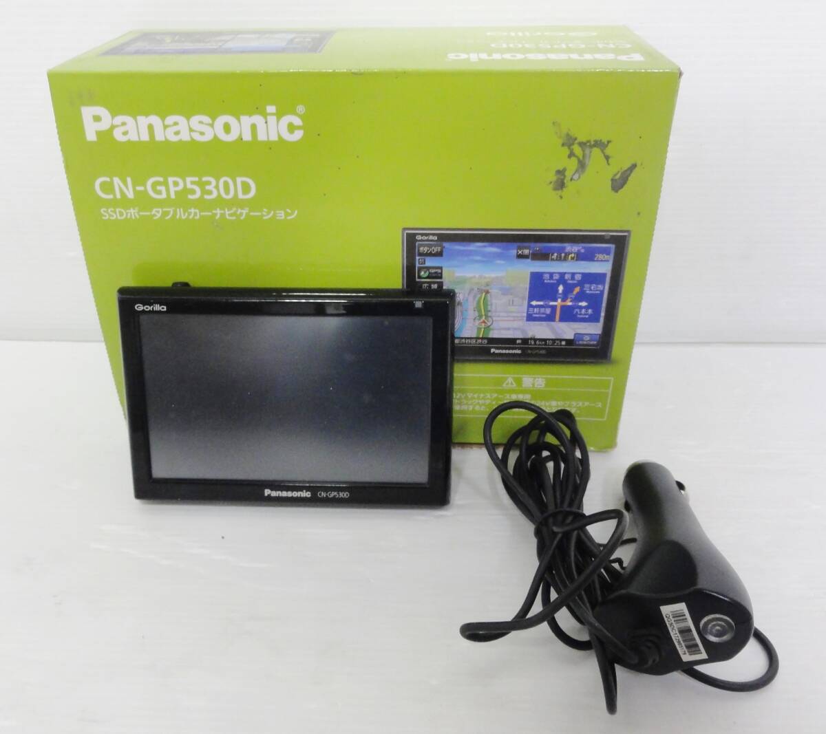 A0259 Panasonic パナソニック ポータブルカーナビ GORILLA ゴリラ CN-GP530D 