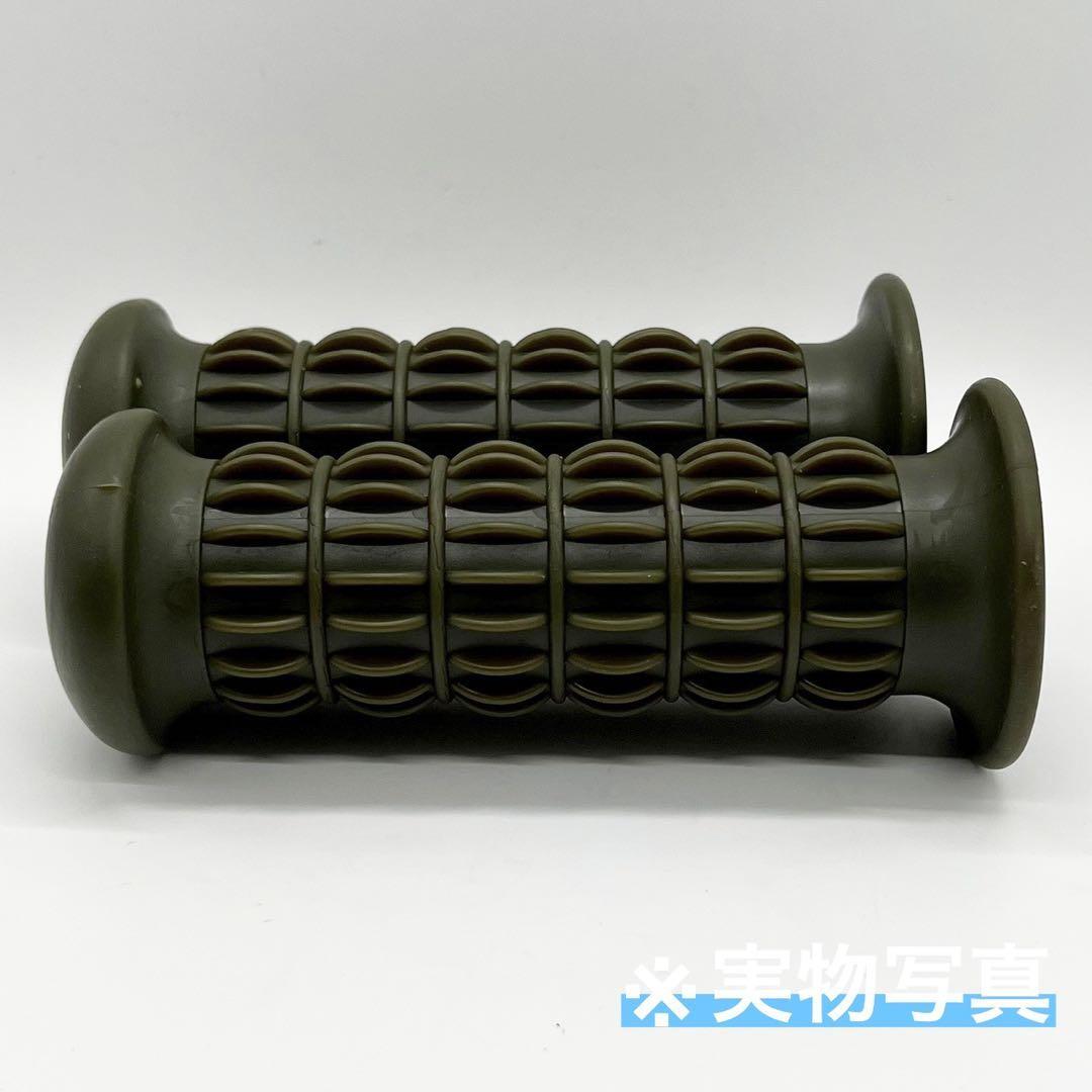 ハンドルグリップ ラバー Z2 ゴム クラシック バイク Dグリーン レトロ_画像4