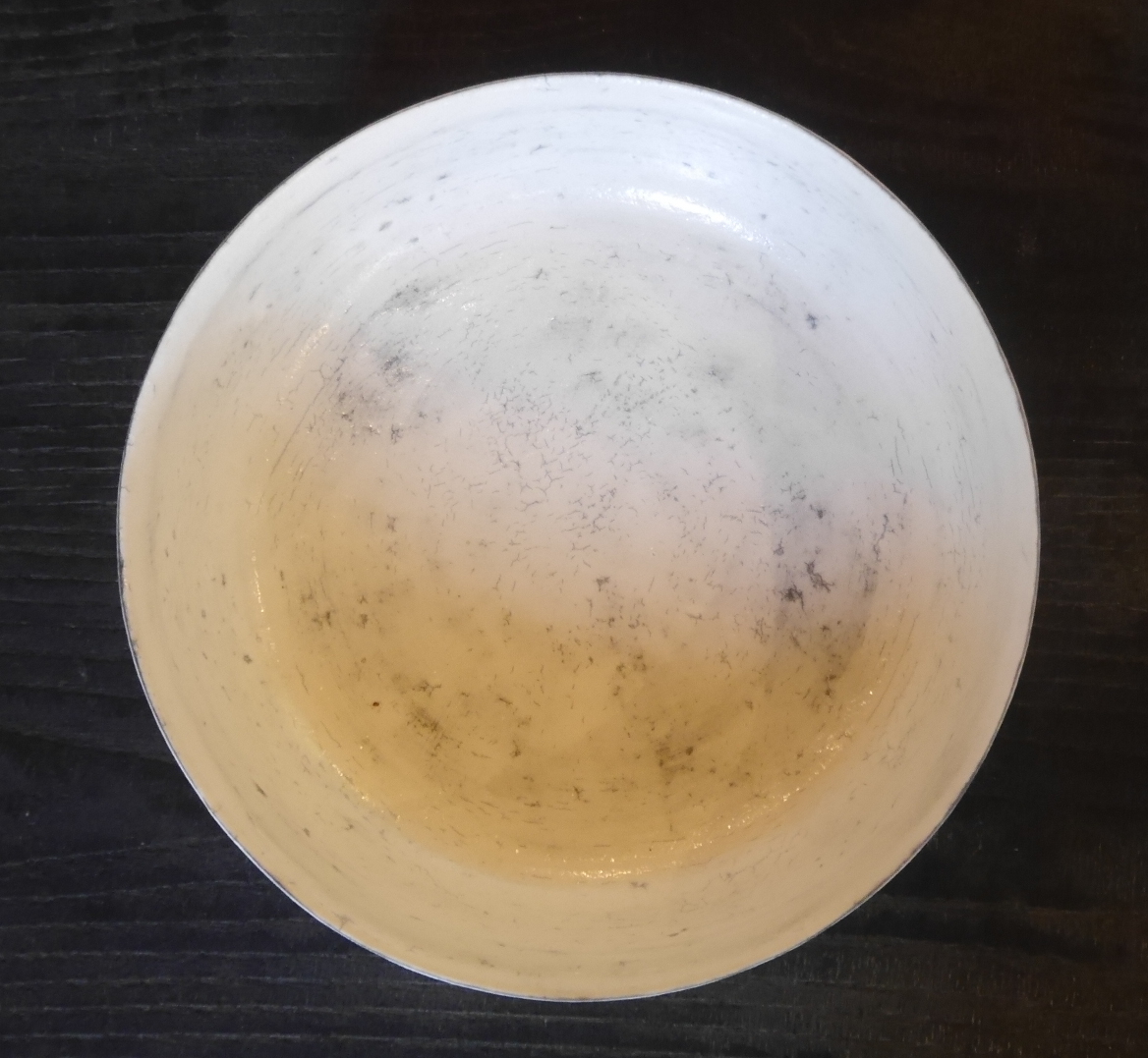 横山拓也 粉引筒鉢 作家物 食器 陶芸ンテリア 器 陶器 日本製MADE IN JAPAN岐阜県多治見市 信楽焼 窯 骨董アンテーク 昭和 明治 大正 江戸_画像3
