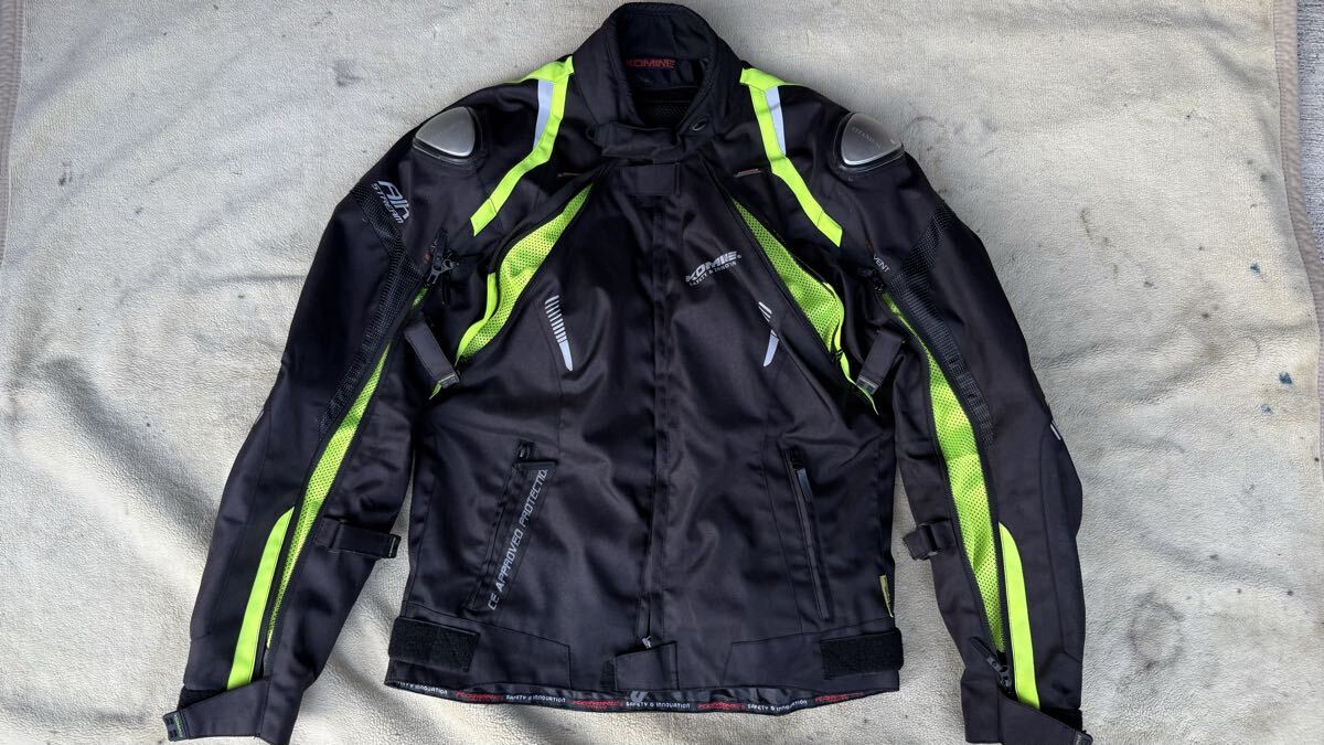 KOMINE コミネ フルイヤージャケット JK-580 07-580 ブラック XLサイズ