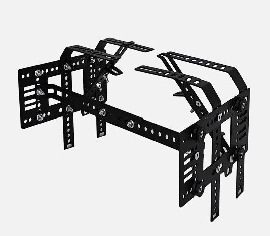 サイドボックス バイク用サイドケース 左右セット(片側(cè)16L) サ イドキャリア付き パニア ケース 鍵付き 防水 簡単脫著 黒 （A640)