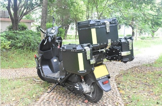 サイドボックス バイク用サイドケース 左右セット(片側(cè)16L) サ イドキャリア付き パニア ケース 鍵付き 防水 簡単脫著 黒 （A640)
