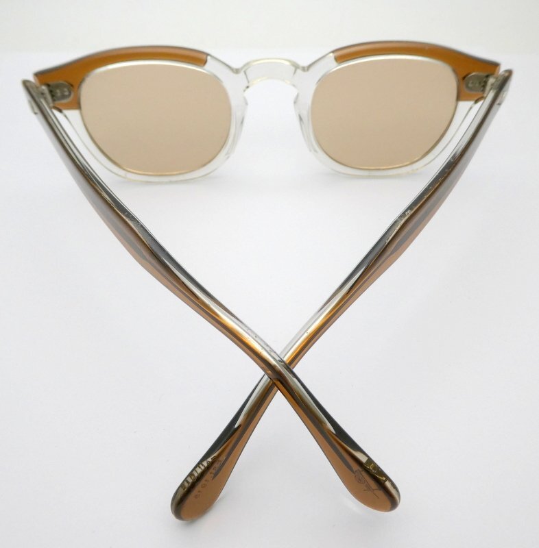 サングラス MOSCOT モスコット LEMTOSH ブラウンクリスタル 46□24-145 付屬品有 1円~　K0197