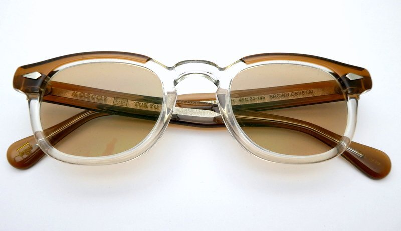 サングラス MOSCOT モスコット LEMTOSH ブラウンクリスタル 46□24-145 付屬品有 1円~　K0197