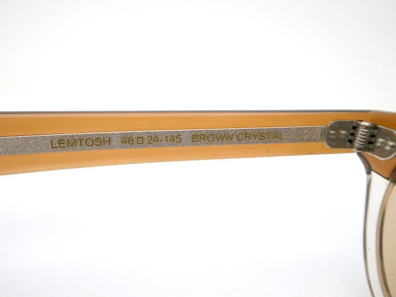 サングラス MOSCOT モスコット LEMTOSH ブラウンクリスタル 46□24-145 付屬品有 1円~　K0197