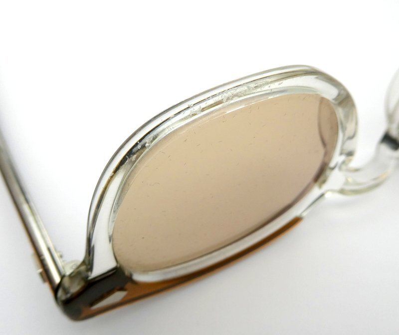 サングラス MOSCOT モスコット LEMTOSH ブラウンクリスタル 46□24-145 付屬品有 1円~　K0197