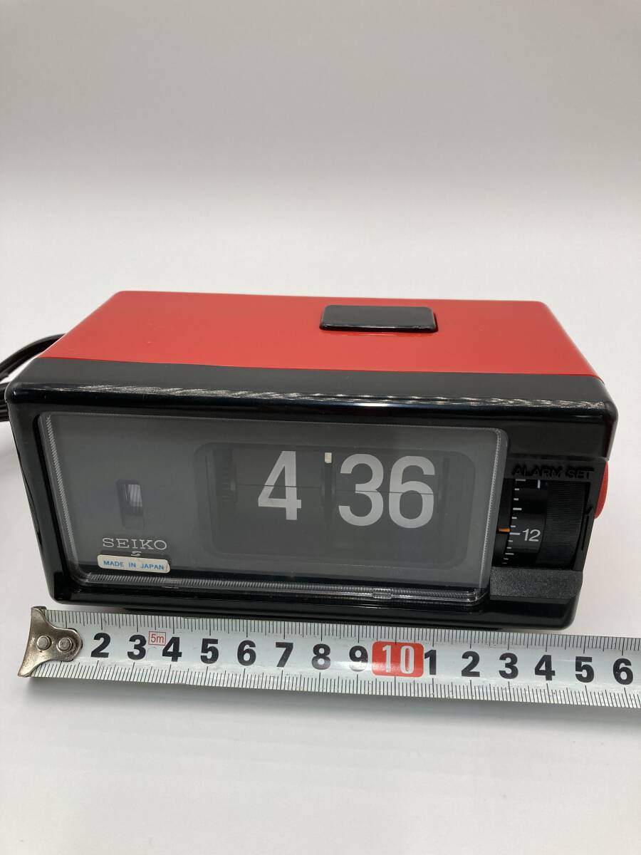 「9718」SEIKO セイコー パタパタ時(shí)計(jì) 置時(shí)計(jì) 置き時(shí)計(jì) 目覚まし時(shí)計(jì) DP690T 昭和レトロ 當(dāng)時(shí)物 現(xiàn)狀品 動(dòng)作未確認(rèn) 元箱付き