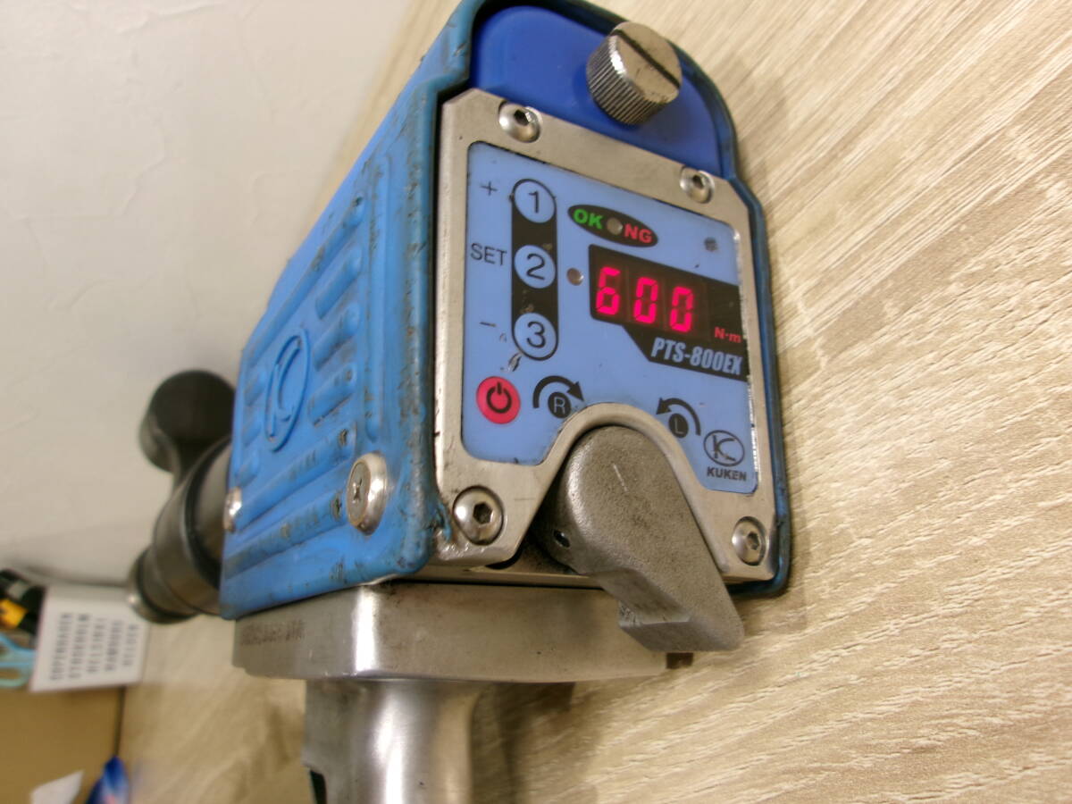 パワートルクセッター 空研 PTS-800EX-L トルクプリセット型 低振動 低騒音 電子制御コントローラ内蔵 高精度ナットランナ 激安1円スタート_画像8