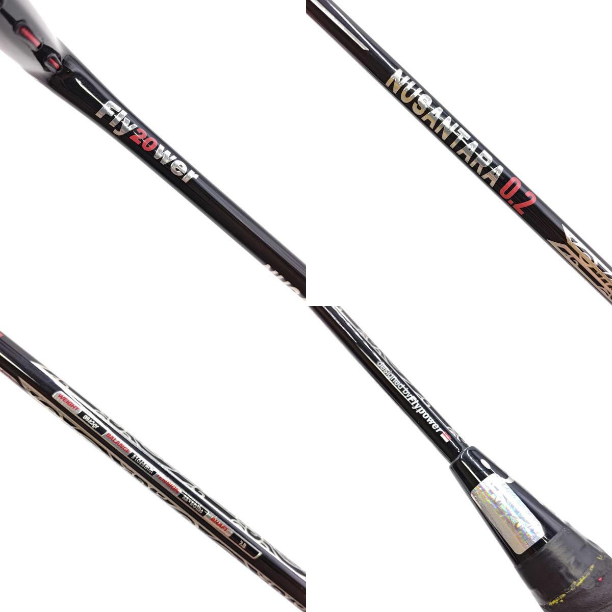 【中古】Flypower フライパワー Nusantara 0.2 Attack ヌサンタラ バドミントン ラケット 4FH2_画像9