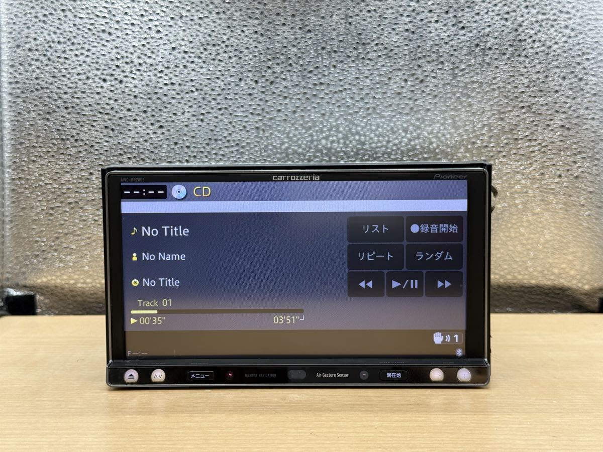 CARROZZERIA カロッツェリアAVIC-MRZ009地図データ2013年チェックOK CD DVD OK BLUETOOTH OK フルセグカーナビ_画像5
