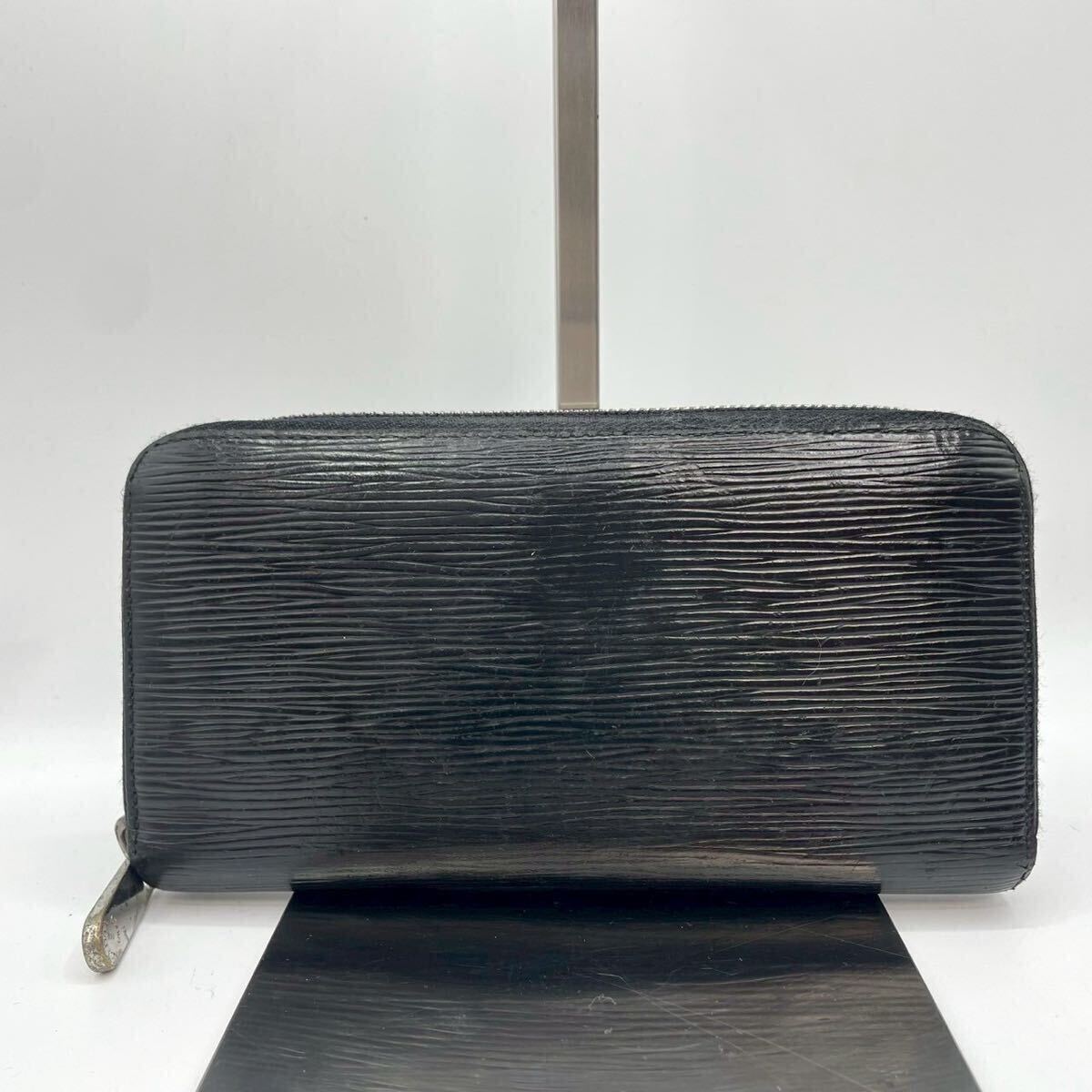 1円 LOUIS VUITTON ルイヴィトン エピ ジッピーウォレット ラウンドファスナー 長財布 ウォレット ブラック系 メンズ 黒