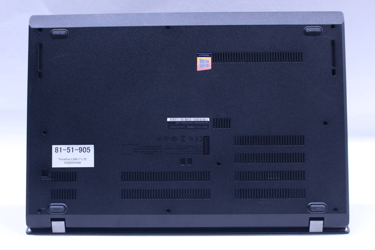 即配 美品 Corei7 メモリ16G ThinkPad L590 i7-8565U 16G SSD256G 15.6FHD カメラ Windows11リカバリ 打ちやすさ最高キーボード SAA評(píng)価