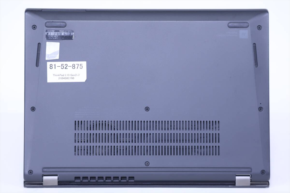 1円～ 2023年パワフルモデル 12世代Corei7 ThinkPad L13 Gen3 i7-1255U 16G 512G 13.3WUXGA Wi-Fi6 Win11 リカバリ バッテリー良好 BAA評(píng)価