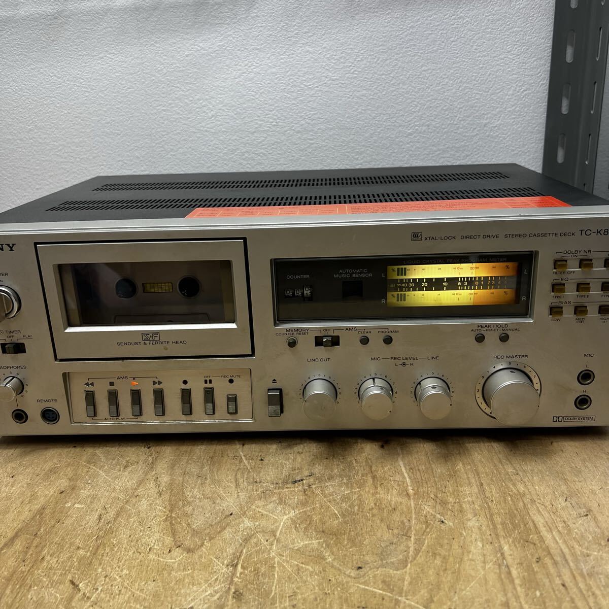 SONY ソニー　カセットデッキ　テープレコーダー　TC-K80