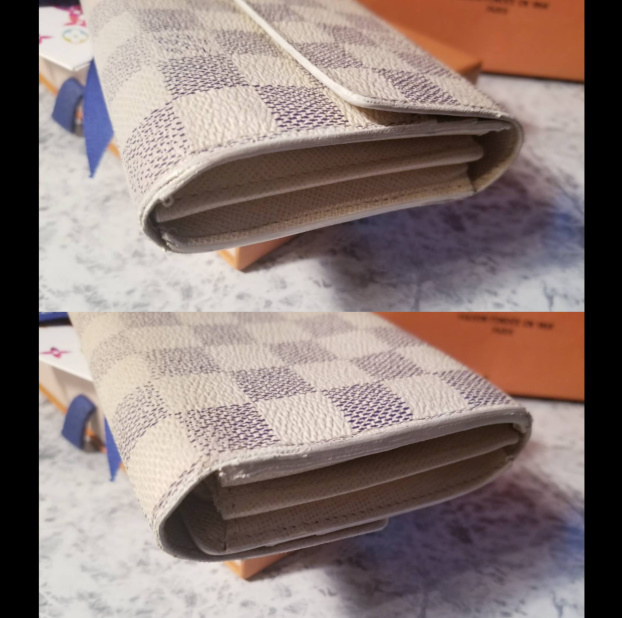 【良品】ヴィトン　定価7萬4千　二つ折り財布　長財布　ダミエ?アズール ポルトフォイユ?サラ　N61735　札入れ　小銭入れ