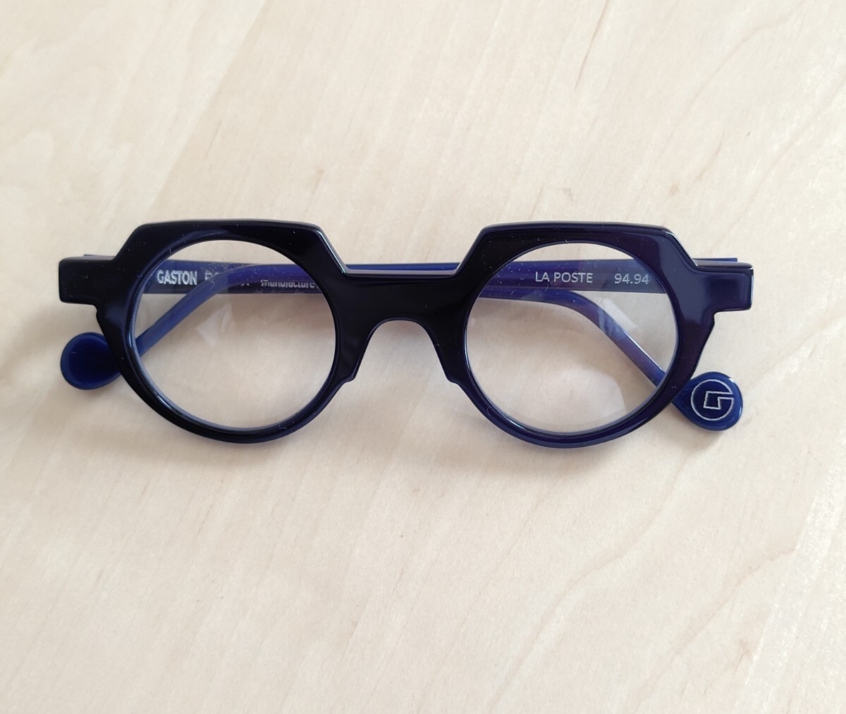 未使用 GASTON EYEWEAR LA POSTE 94.94 ガストン メガネ フランス ユニセックス 男女兼用 ブルー_画像1