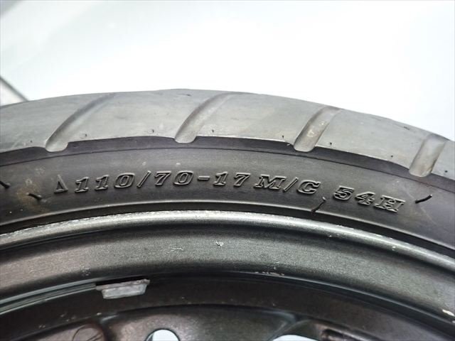 β250901-4 スズキ アクロス ACROSS GJ75A (H5年式) フロントホイール 振れ有 リム打ち無し タイヤにヒビ有！ 8分山殘
