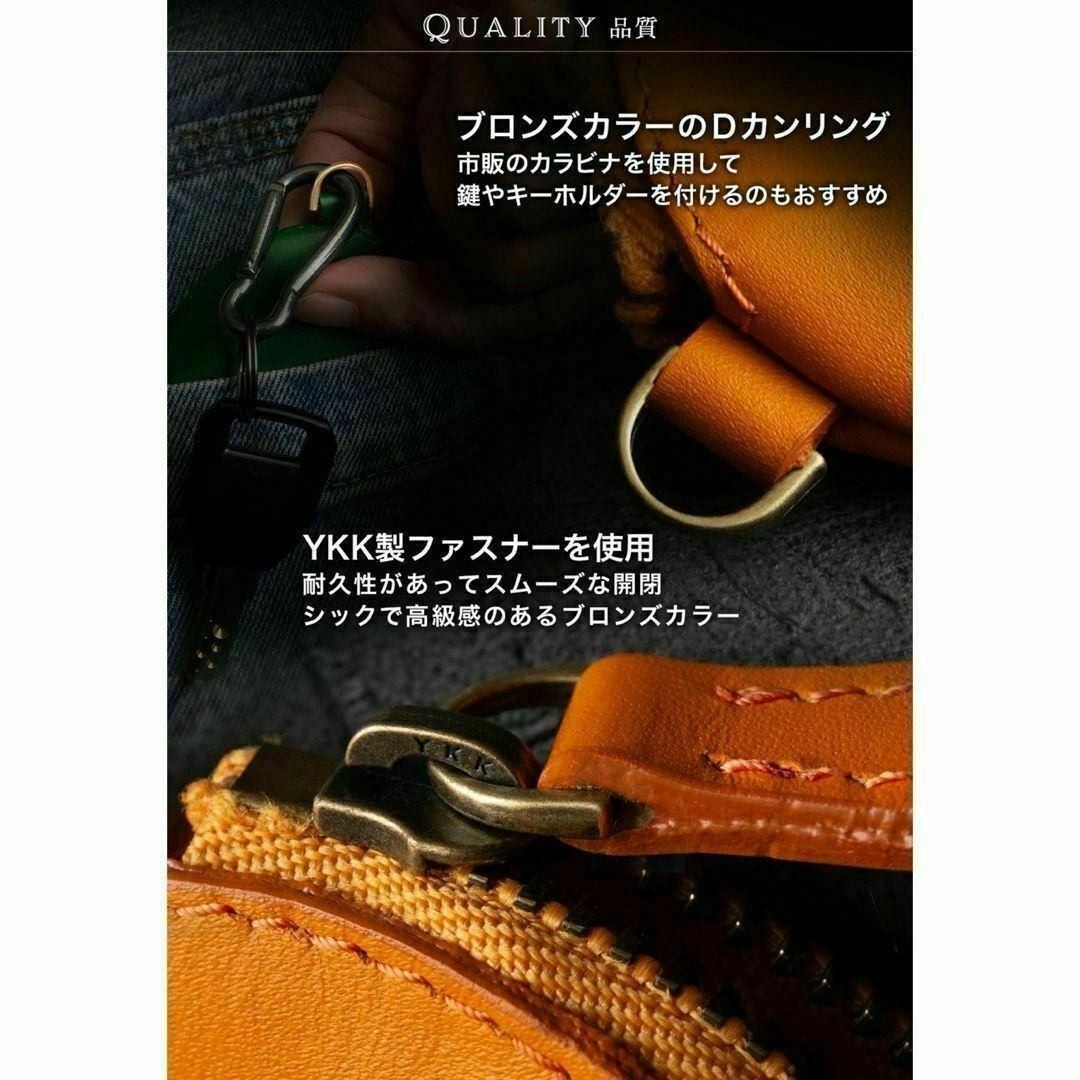 新品 未使用 小銭入れ メンズ コインケース 小銭 小さい 本革 ブラック_画像6