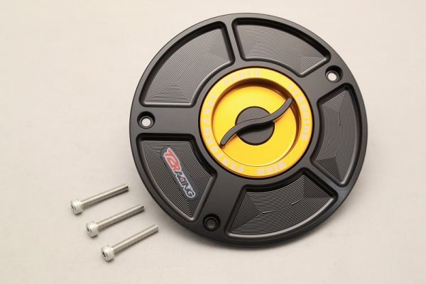 【 HONDA系 】フューエルタンクキャップ [ 選べる色！ブラック / レッド / ゴールド ]　NSR250R　T2R　アルミ制　1円売切！