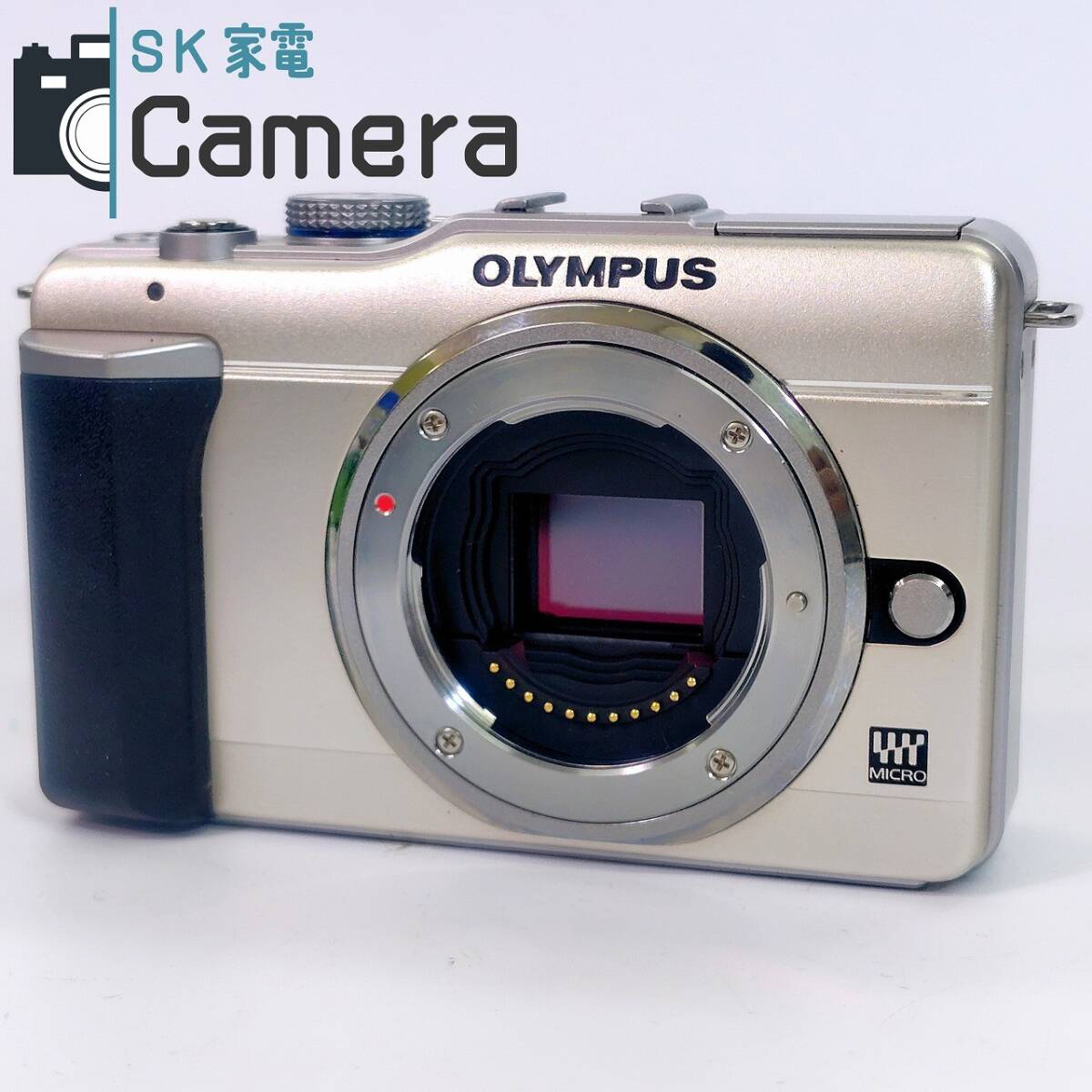 OLYMPUS PEN E-PL1 オリンパス ミラーレス一眼 電池 充電器 SD4GBカード付 手振れOK