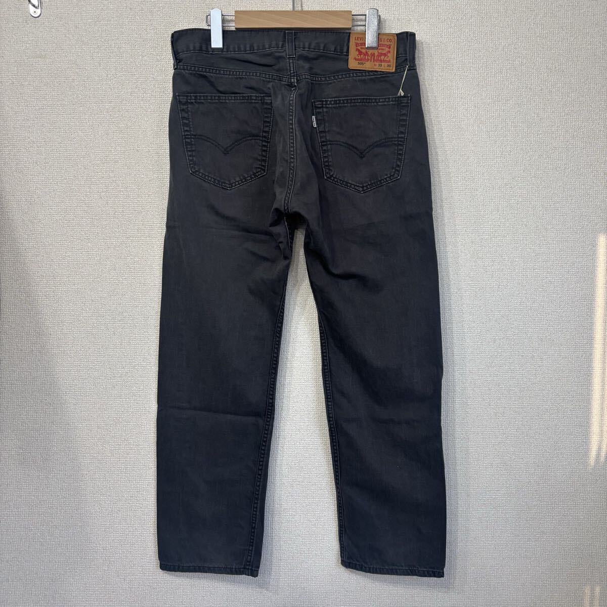 リーバイス ブラックデニム 505 ジーンズ アメリカ古着 W33 L30 2524_画像9