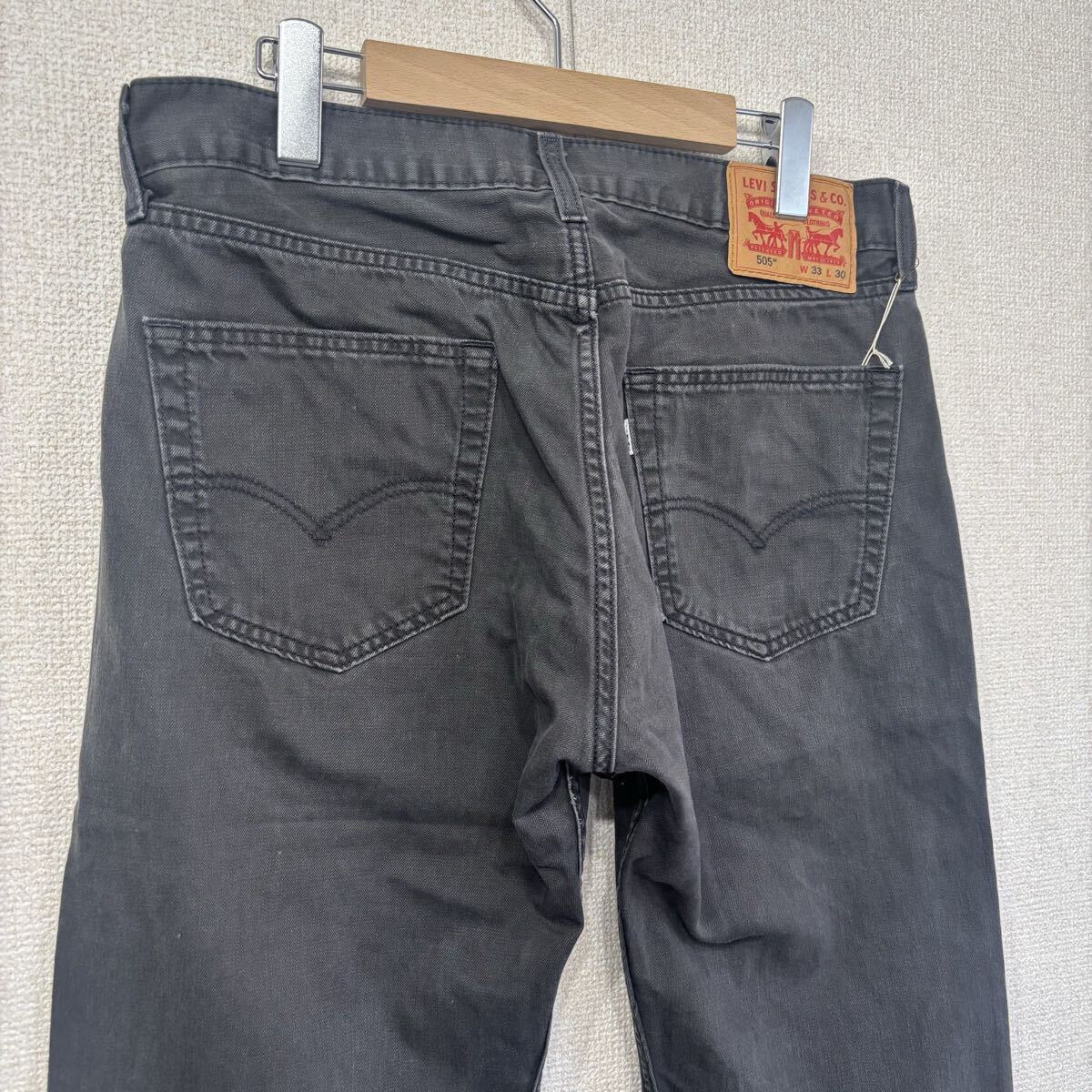 リーバイス ブラックデニム 505 ジーンズ アメリカ古着 W33 L30 2524_画像10