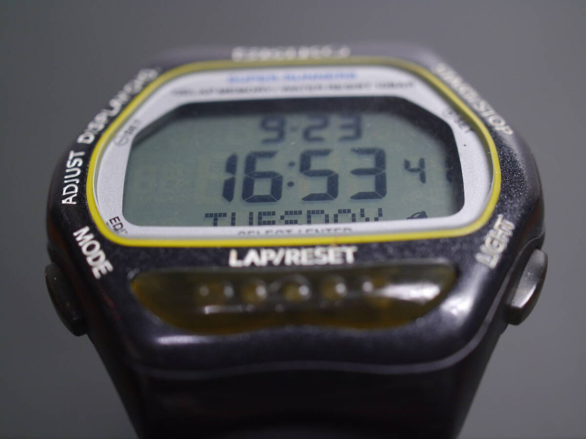 セイコー SEIKO スーパーランナーズ SUPER RUNNERS デジタル S650-4000 男性用 メンズ 腕時計 ab832 稼働品_画像3