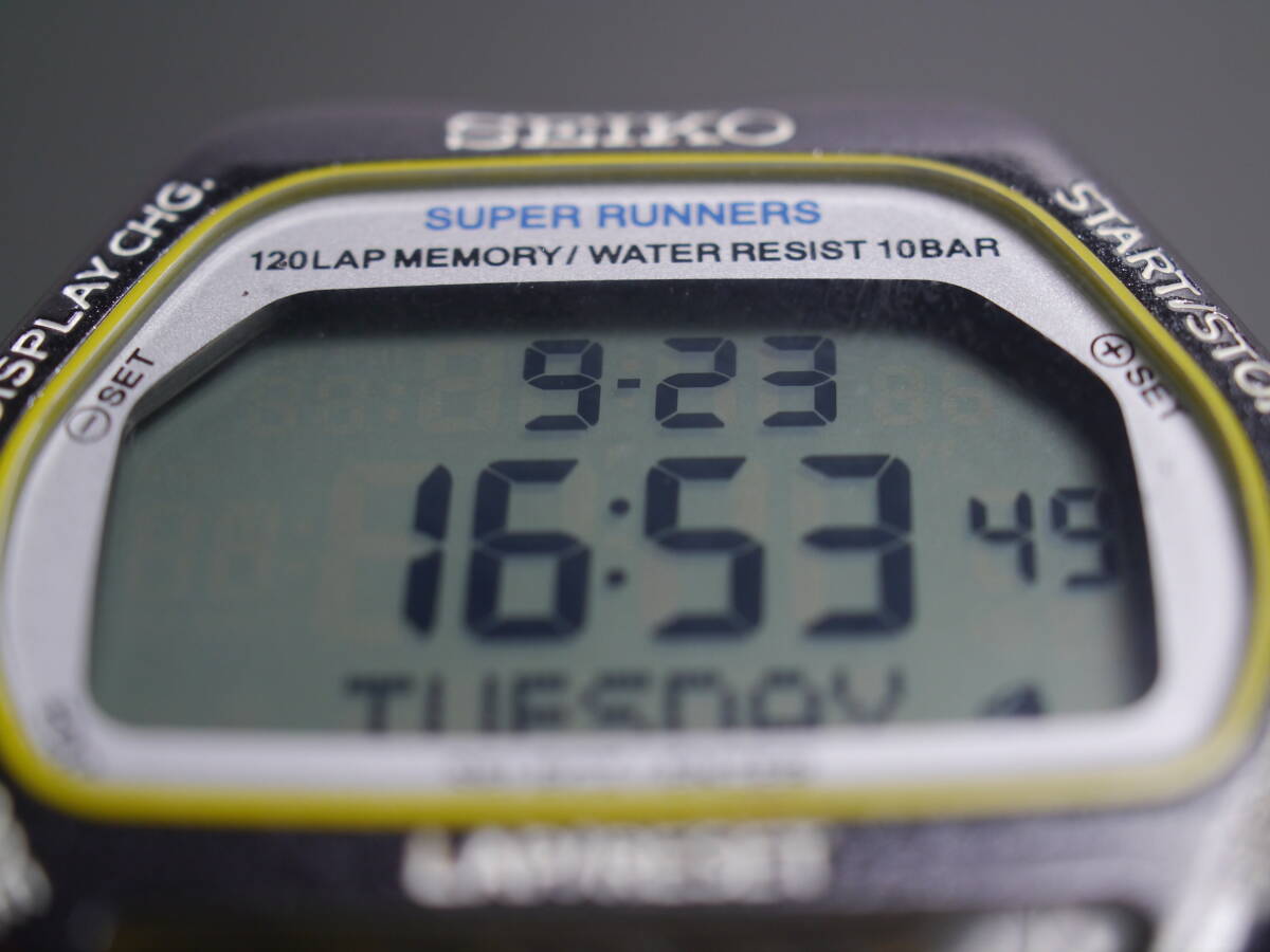 セイコー SEIKO スーパーランナーズ SUPER RUNNERS デジタル S650-4000 男性用 メンズ 腕時計 ab832 稼働品_画像4