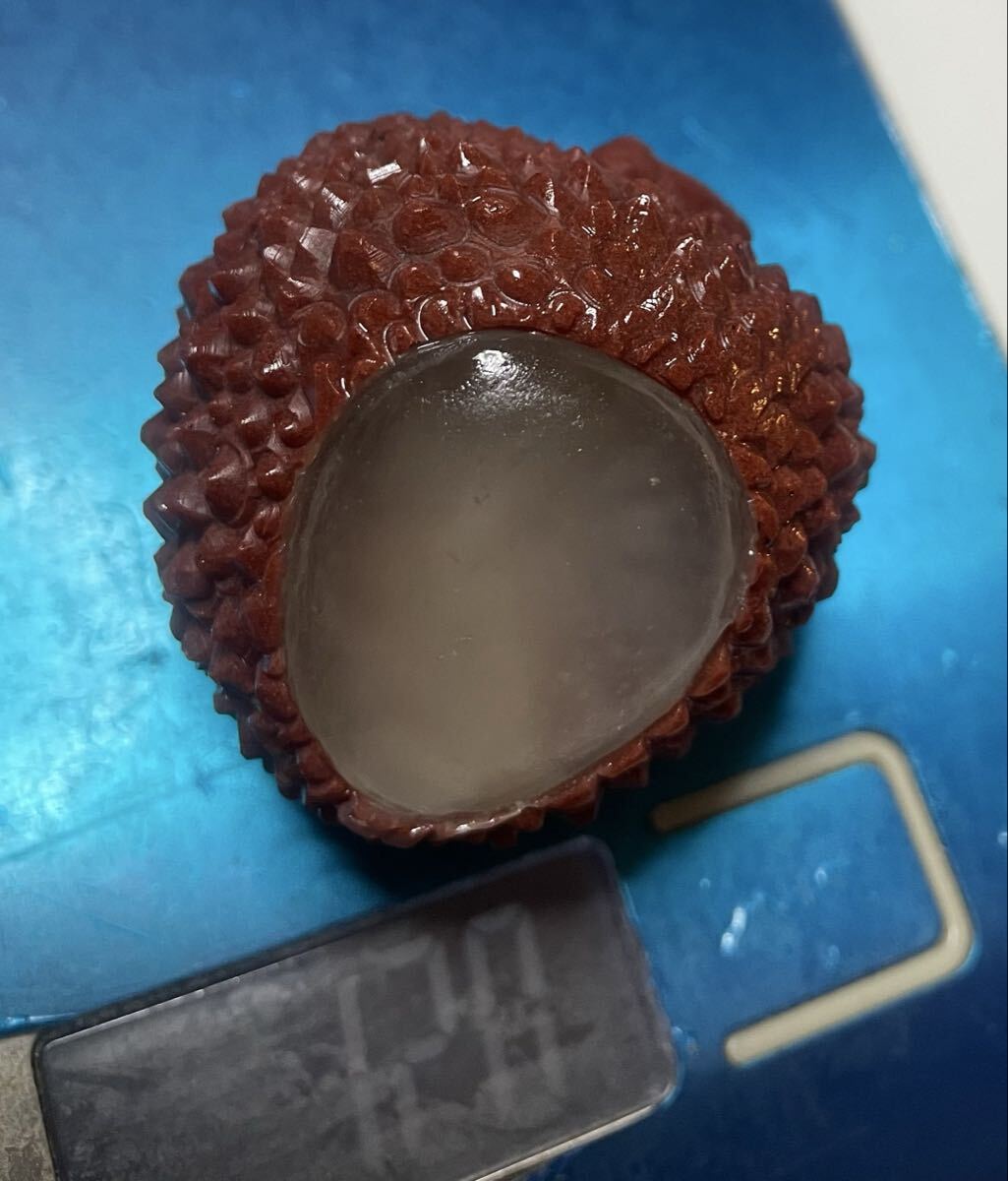 寿山石のライチ 天然石 003 パワーストーン 置物 魔除 お守 風水晶 開運 幸運 ラッキー_画像8