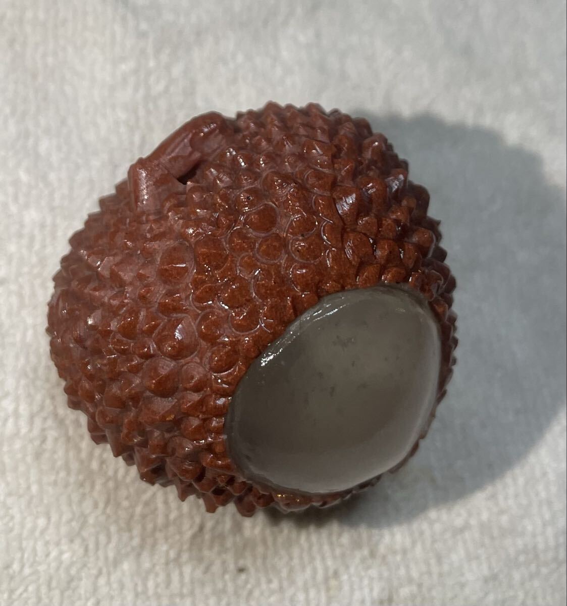 寿山石のライチ 天然石 003 パワーストーン 置物 魔除 お守 風水晶 開運 幸運 ラッキー_画像3