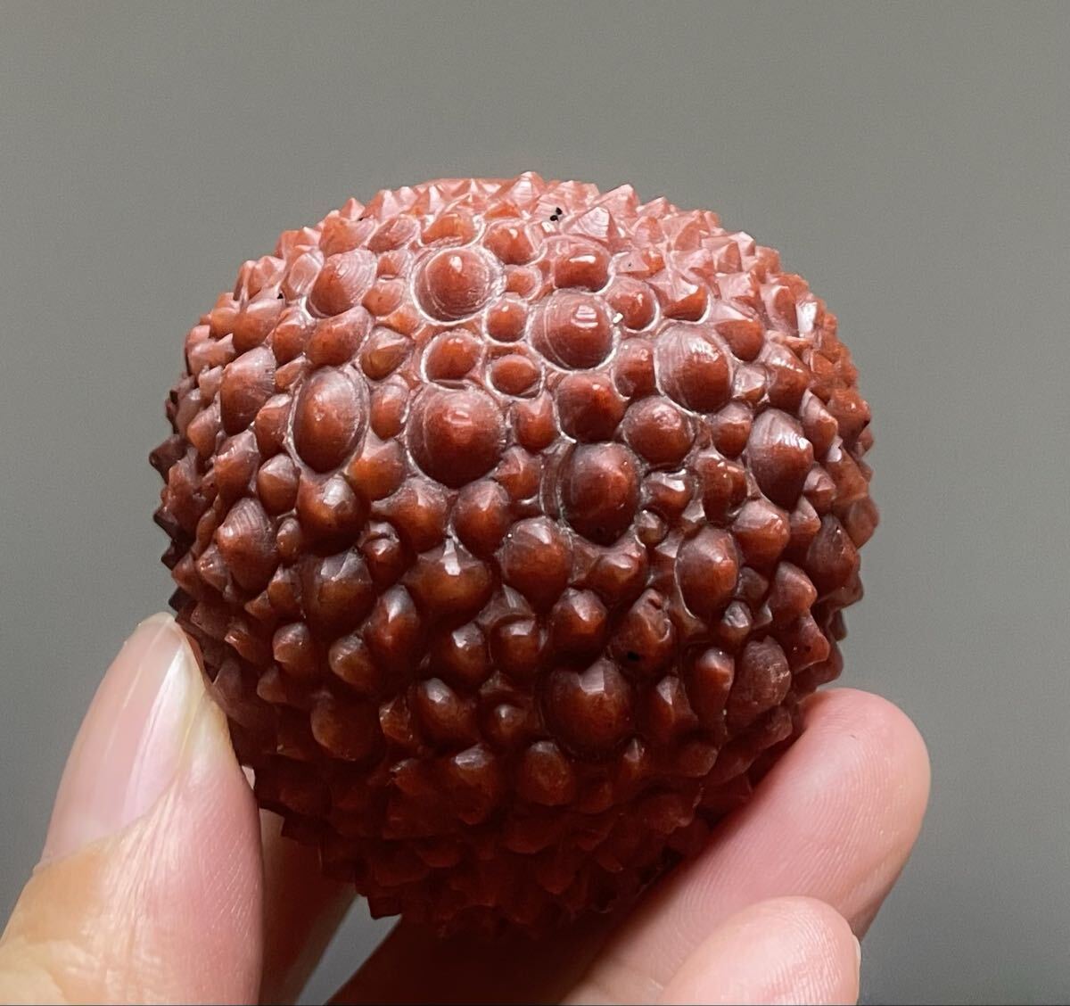 寿山石のライチ 天然石 003 パワーストーン 置物 魔除 お守 風水晶 開運 幸運 ラッキー_画像6