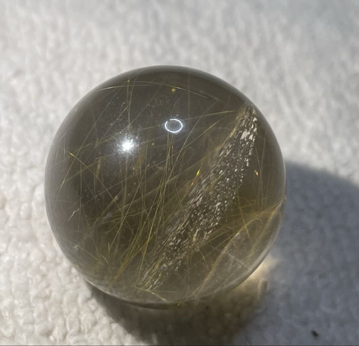 ゴールドルチルクォーツ 031 クリスタル パワーストーン 天然石 魔除 お守 開運 幸運 金運UP 風水晶 タイチンルチル_画像3