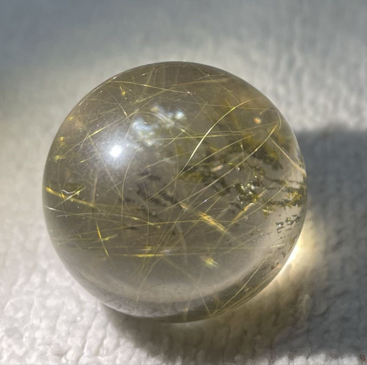 ゴールドルチルクォーツ 031 クリスタル パワーストーン 天然石 魔除 お守 開運 幸運 金運UP 風水晶 タイチンルチル_画像4