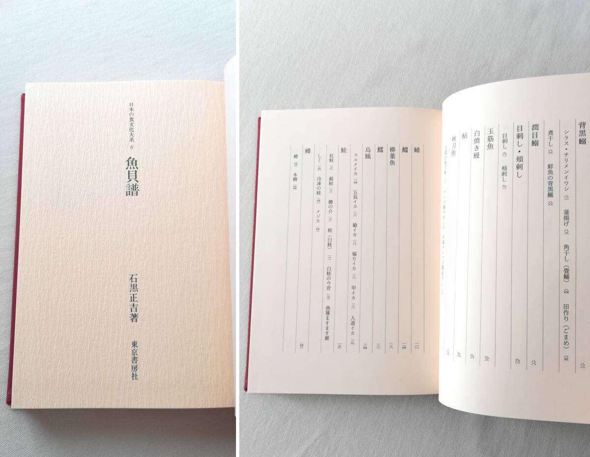 Ｃ　日本の食文化大系 全21巻中18冊　昭和58年 東京書房社 （第2・3・20巻欠） ※ビニールカバー欠　魚介譜 野菜記 山菜記 すし通 餅博物誌_画像10