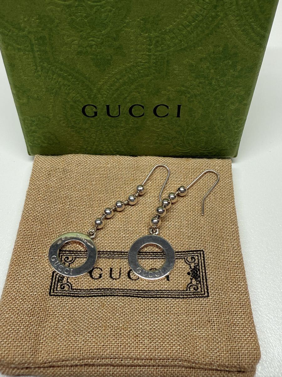 1円 GUCCI シルバー アクセサリー ピアス イヤリング グッチ