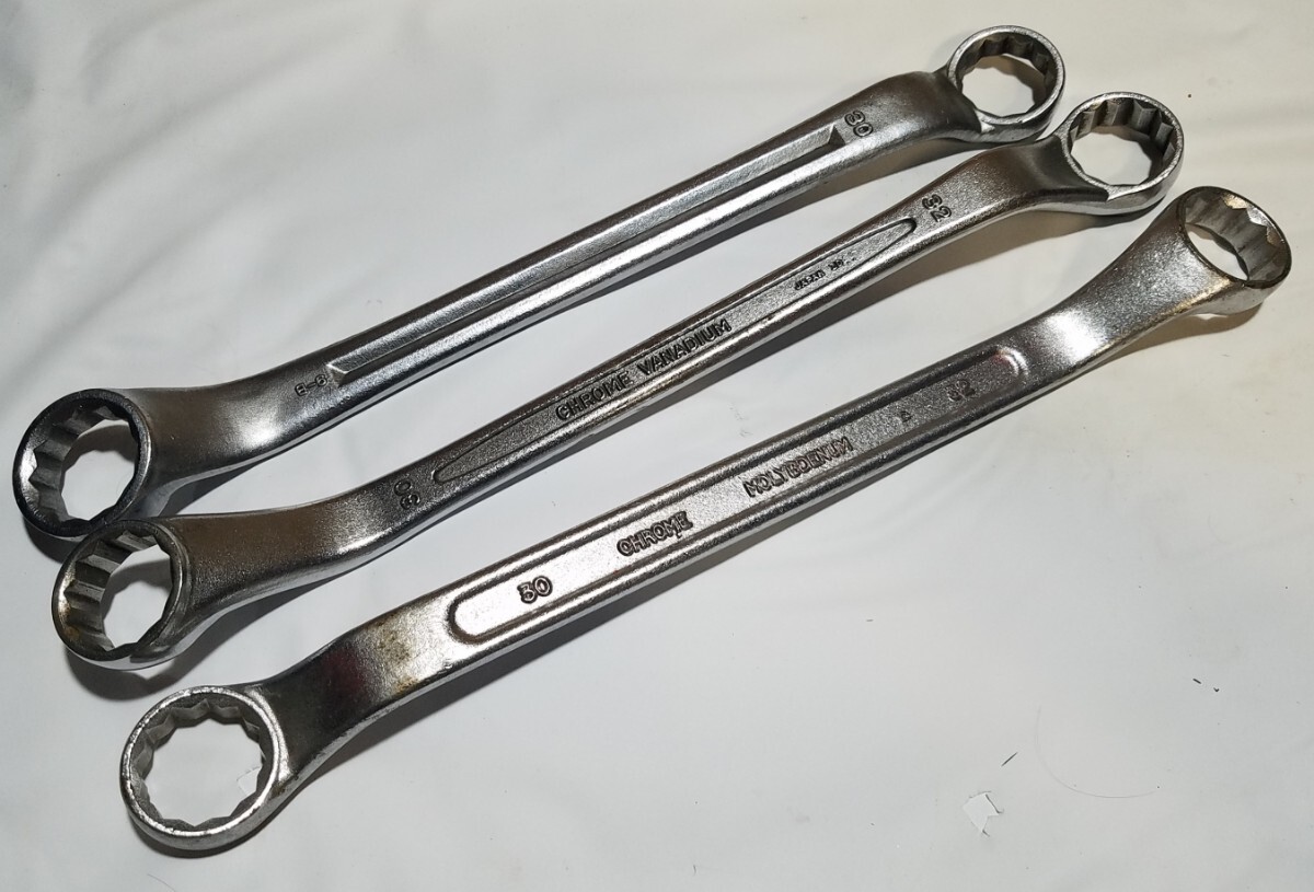 272-7 30-32 очки ключ б/у товар 3 шт. комплект super tool HIT TOP 30mm-32mm торцевой гаечный ключ