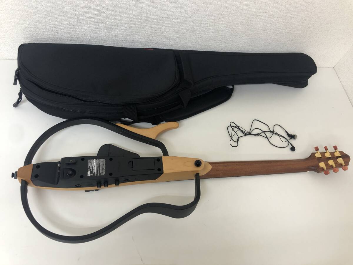 【説明欄必読】YAMAHA ヤマハ サイレントギター SLG-100S ケース/アダプタ/イヤホン/説明書付き 【追加寫真有】E