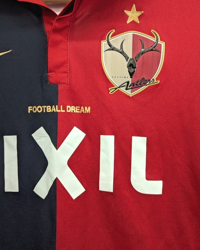 4142C 送料185円? NIKE ナイキ DRI-FIT 速干 2016年 鹿島アントラーズ ホーム ユニフォーム ジュニア L