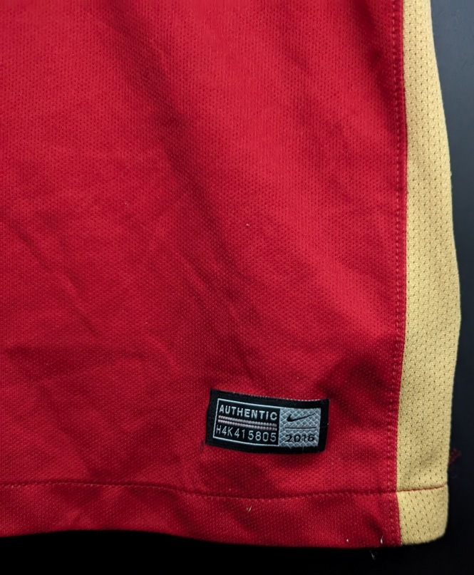 4142C 送料185円? NIKE ナイキ DRI-FIT 速干 2016年 鹿島アントラーズ ホーム ユニフォーム ジュニア L