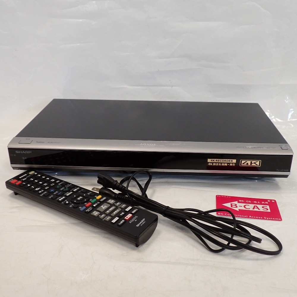 Th997871 シャープ ブルーレイディスク/DVDレコーダー AQUOS アクオス TU-UD1000 SHARP 中古