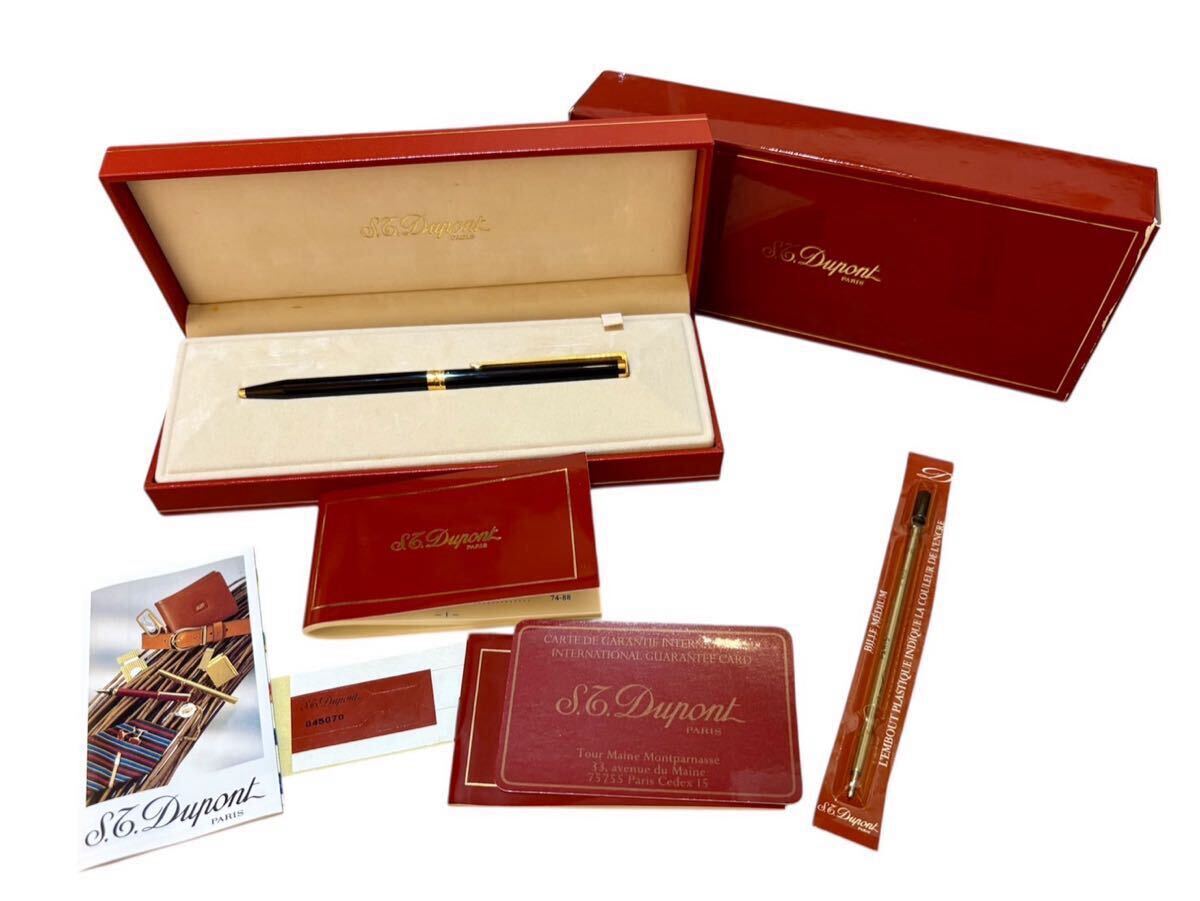 1円〜！【美品】Dupont デュポン ボールペン 替芯付き! ツイスト式 筆記確認済 ギャラ・ケース有り_画像1