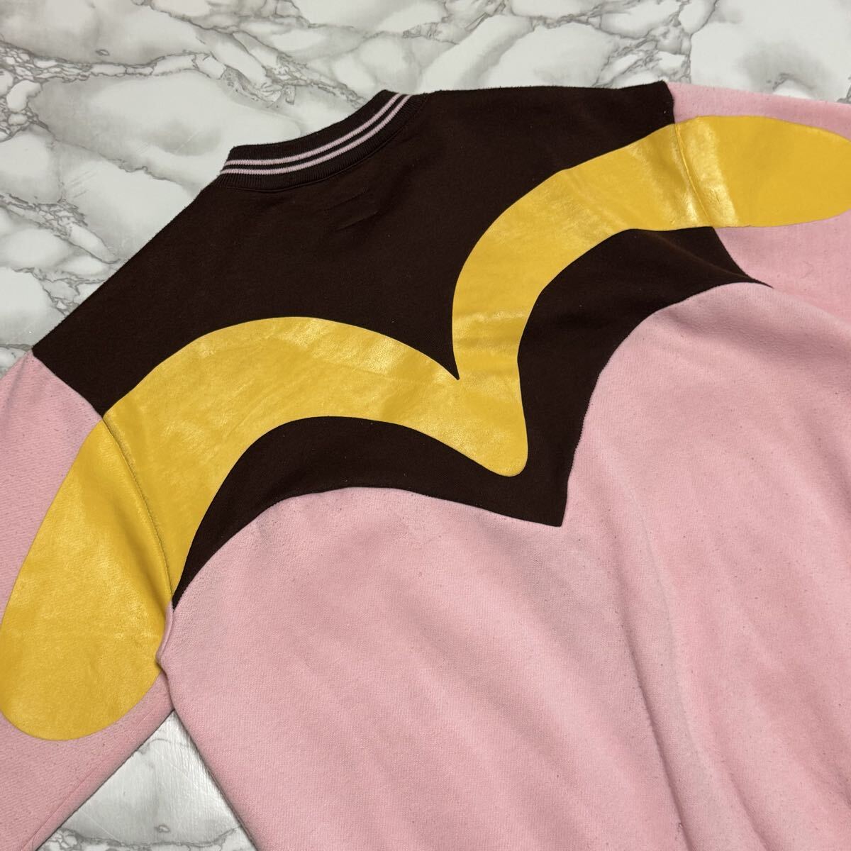 希少【EVISU エヴィス】大黒 ロゴ 刺繍 ペイント/スウェット スタジャン/ジャケット ブルゾン