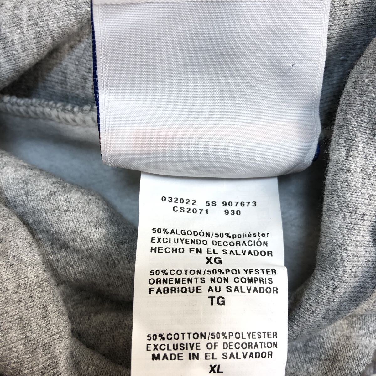 【人気】Champion チャンピオン 裏起毛スウェットパーカー プルオーバー メンズ XLサイズ 古着 JH-137_画像7