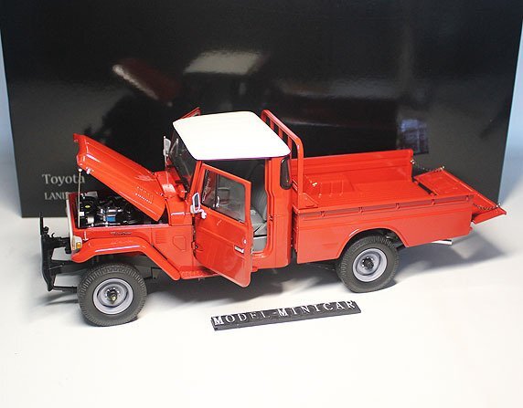 ▲全開閉！金属製！京商 1/18 トヨタ PRADO LAND CRUISER ランドクルーザー 40 Pickup 新品 KYOSHO