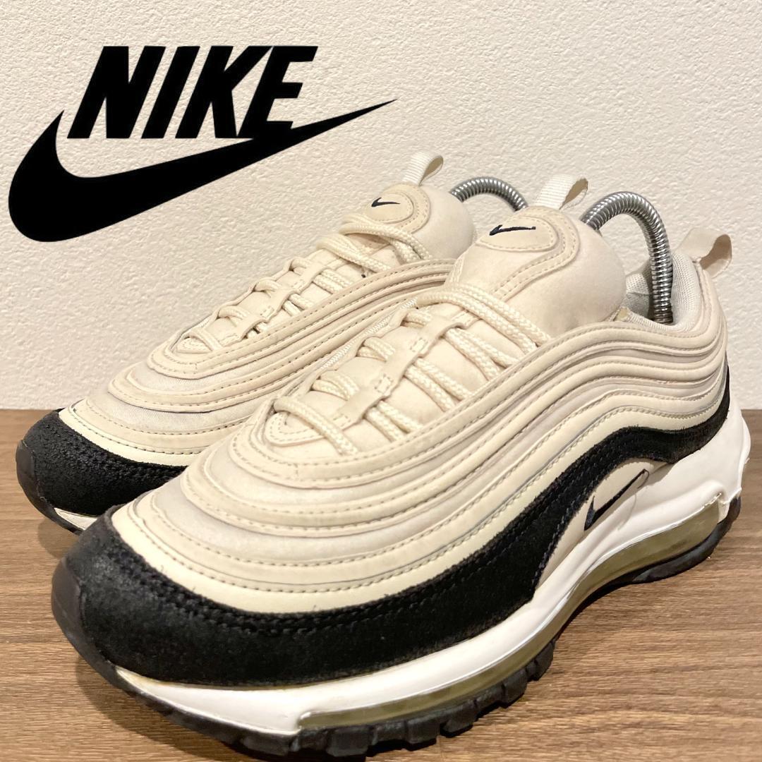 NIKE W AIR MAX 97 PRM ナイキ エア マックス 97 プレミアム ベージュ レディース 917646-202 ローカットスニーカー カジュアル 24cm