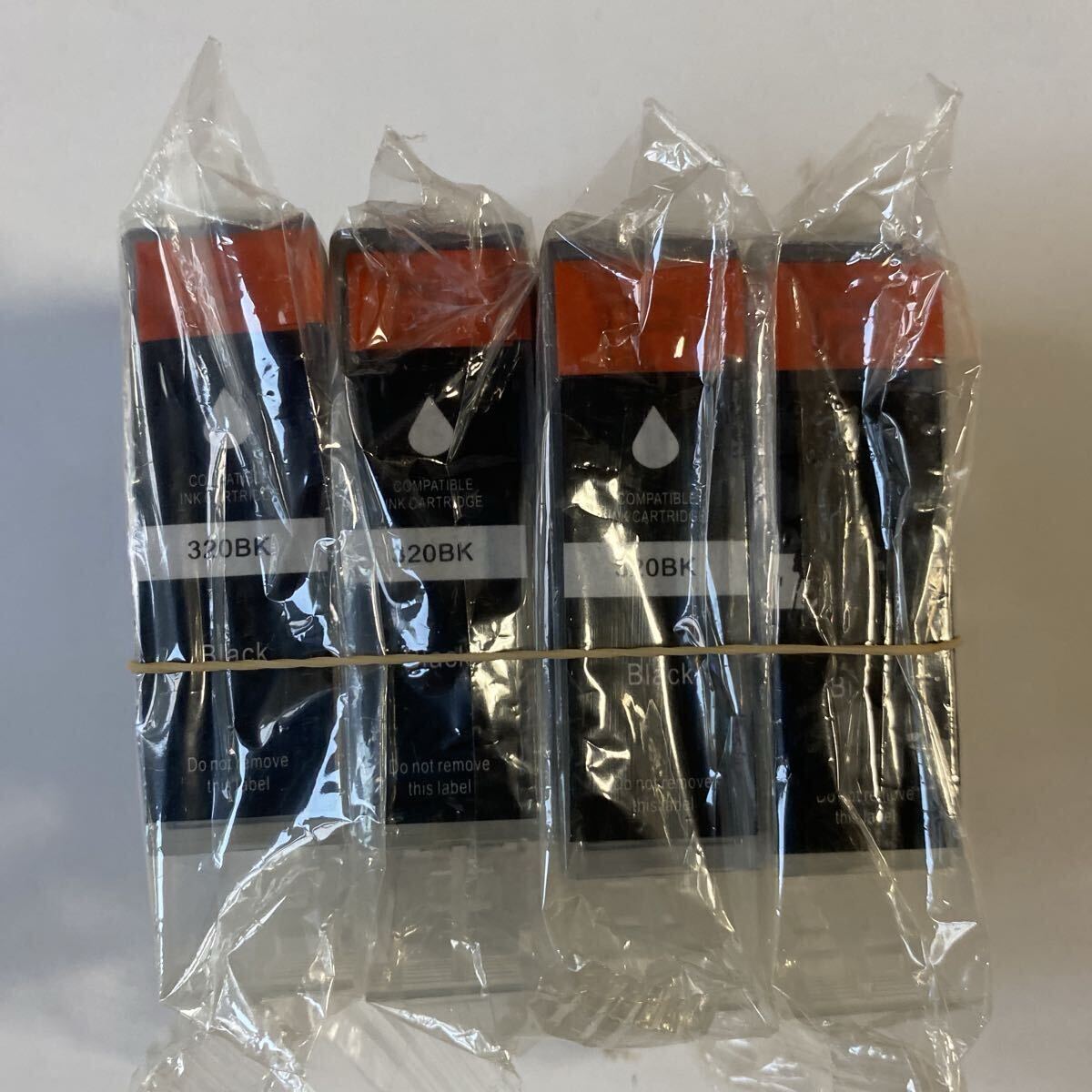 CANON BCI-320 ブラック 互換インクジェットカートリッジ 4個_画像1